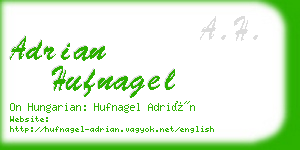 adrian hufnagel business card